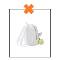 Rugtas unicorn offwhite